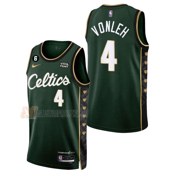 maillot noah vonleh boston celtics de 4 homme vert city edition 2023