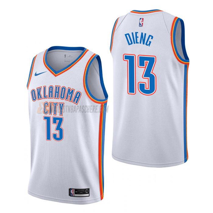 maillot ousmane dieng oklahoma city thunder de 13 homme blanc association edition 2023