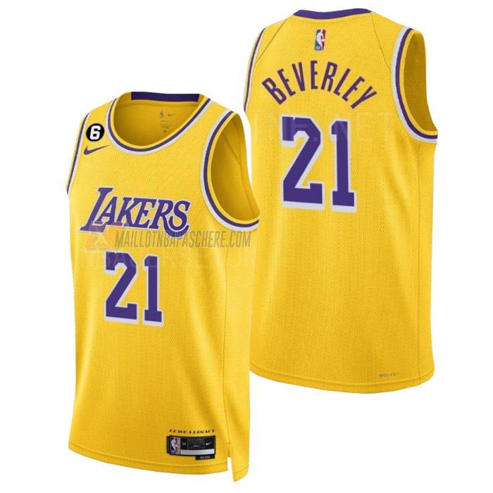 maillot patrick beverley los angeles lakers de 21 homme jaune icon edition 2023