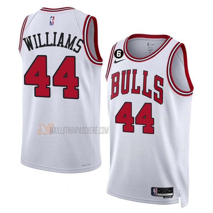 maillot patrick williams chicago bulls de 44 homme blanc association edition 2023