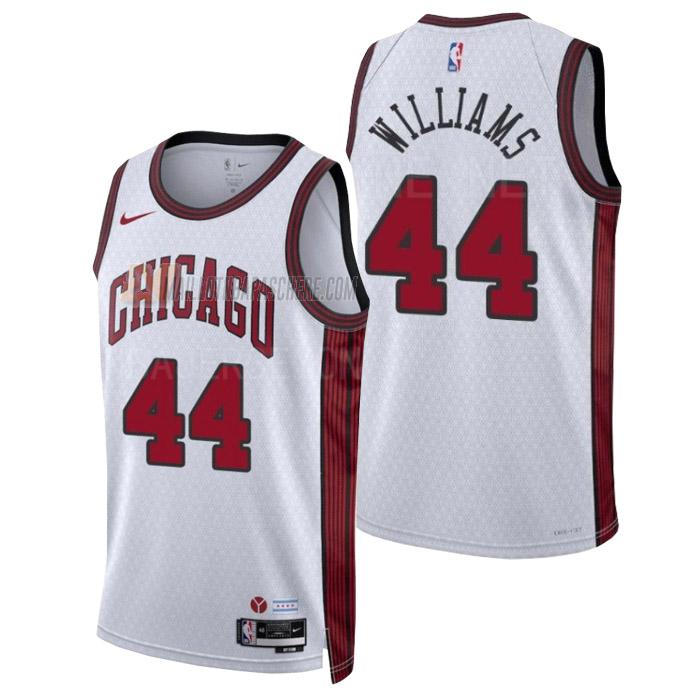 maillot patrick williams chicago bulls de 44 homme blanc city edition 2023