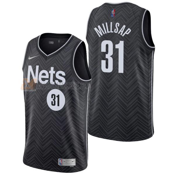 maillot paul millsap brooklyn nets de 31 homme noir earned edition 2022