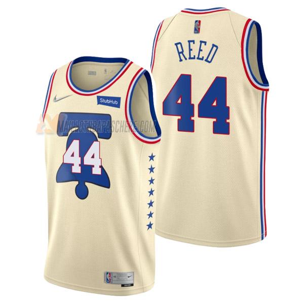 maillot paul reed philadelphia 76ers de 44 homme crème earned edition 2021