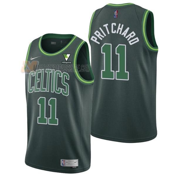 maillot payton pritchard boston celtics de 11 homme vert earned edition 2021