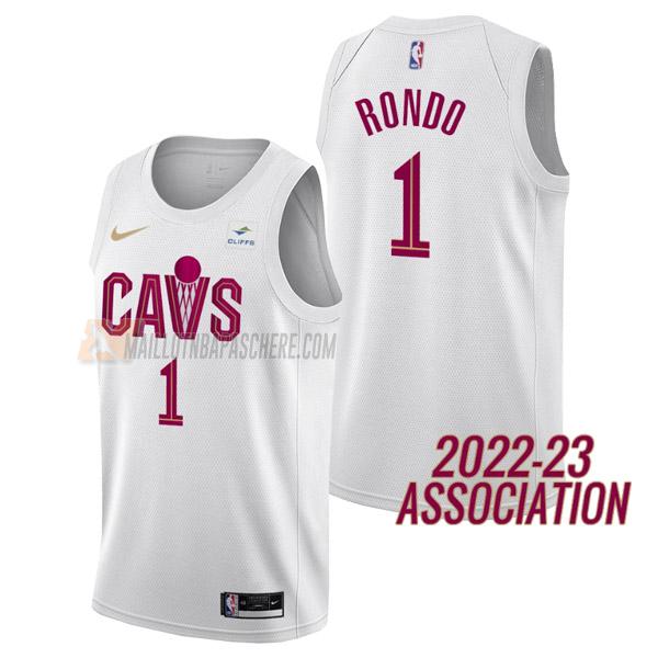 maillot rajon rondo cleveland cavaliers de 1 homme blanc association edition 2023