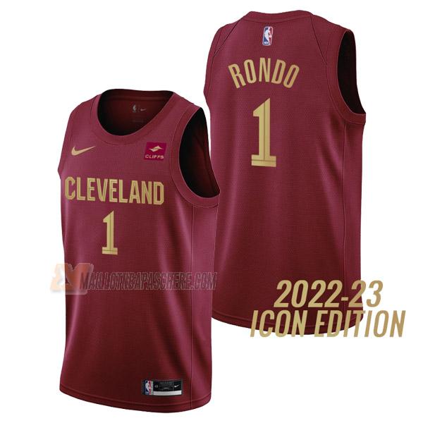 maillot rajon rondo cleveland cavaliers de 1 homme rouge icon edition 2023