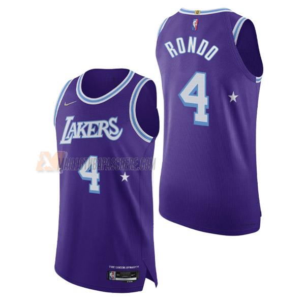 maillot rajon rondo los angeles lakers de 4 homme mauve city edition 2022