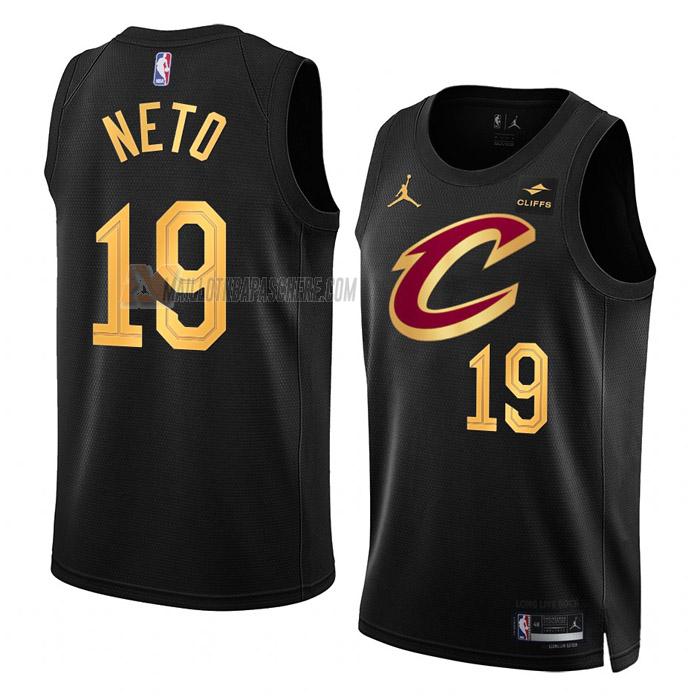 maillot raul neto cleveland cavaliers de 19 homme noir statement edition 2023