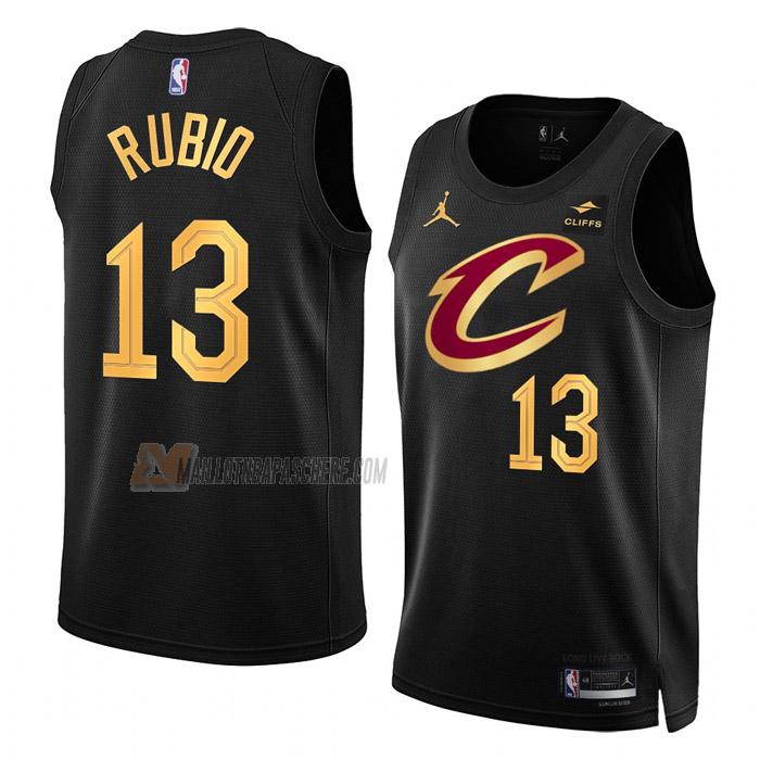 maillot ricky rubio cleveland cavaliers de 13 homme noir statement edition 2023