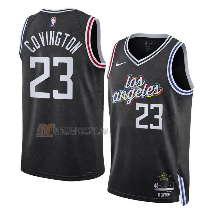 maillot robert covington los angeles clippers de 23 homme noir city edition 2023