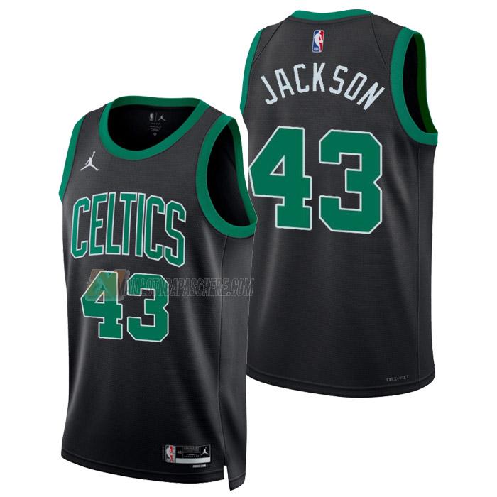 maillot robert justin jackson boston celtics de 43 homme noir statement edition 2023