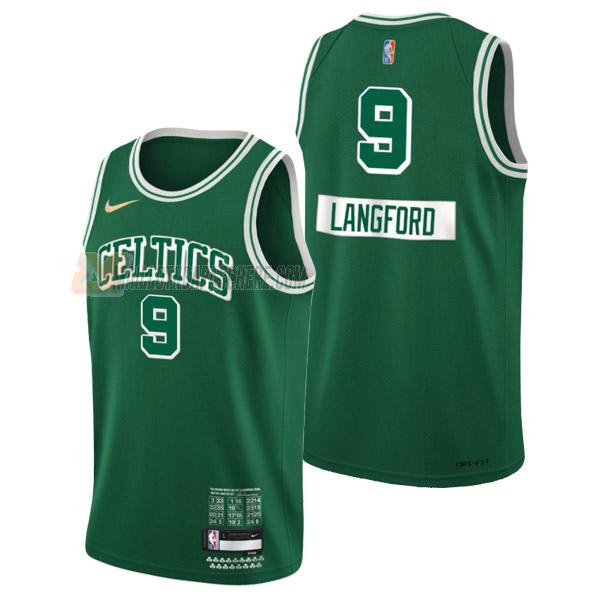 maillot romeo langford boston celtics de 9 homme vert city edition 2022