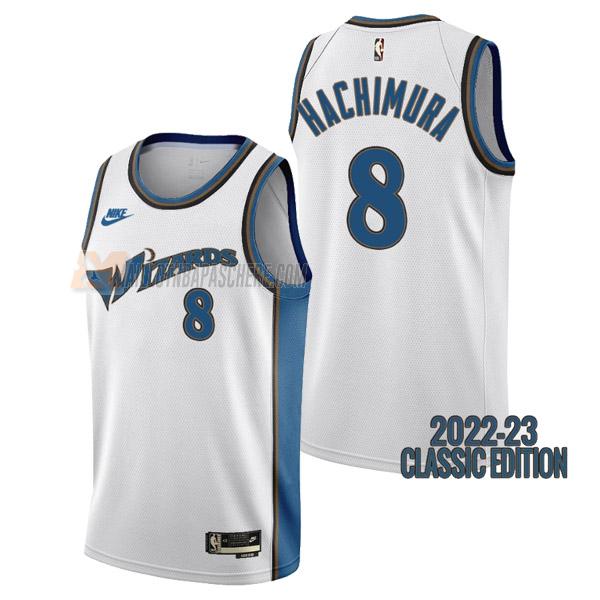 maillot rui hachimura washington wizards de 8 homme blanc classic edition 2023