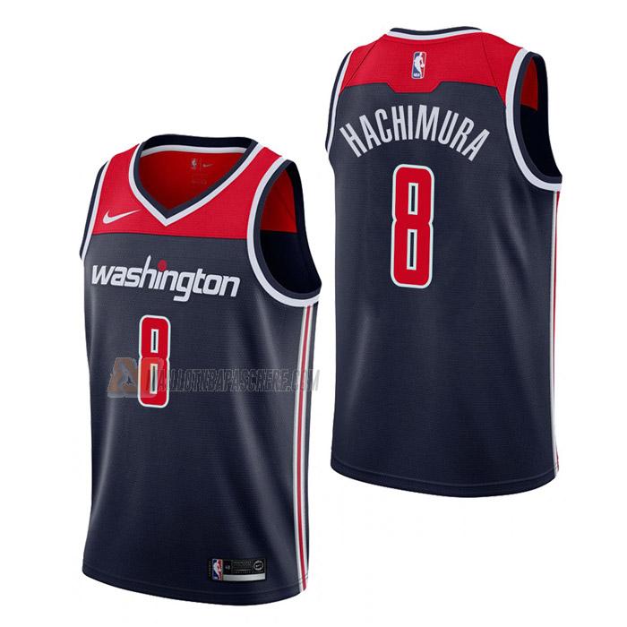 maillot rui hachimura washington wizards de 8 homme bleu marine statement edition 2023