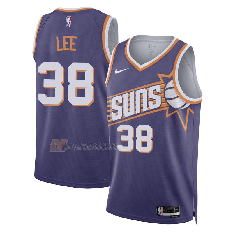 maillot saben lee phoenix suns de 38 homme violet icon edition 2023-24