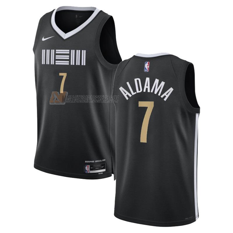 maillot santi aldama memphis grizzlies de 7 homme noir city edition 2023-24