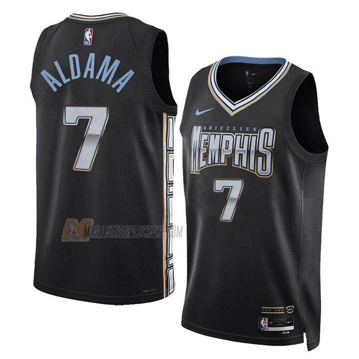 maillot santi aldama memphis grizzlies de 7 homme noir city edition 2023