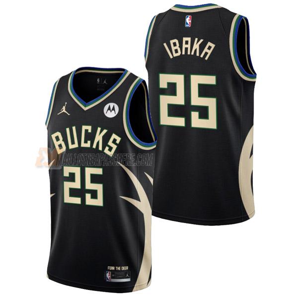 maillot serge ibaka milwaukee bucks de 25 homme noir statement edition 2023