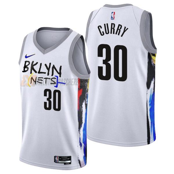 maillot seth curry brooklyn nets de 30 homme blanc city edition 2023