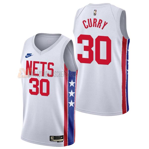 maillot seth curry brooklyn nets de 30 homme blanc classic edition 2023