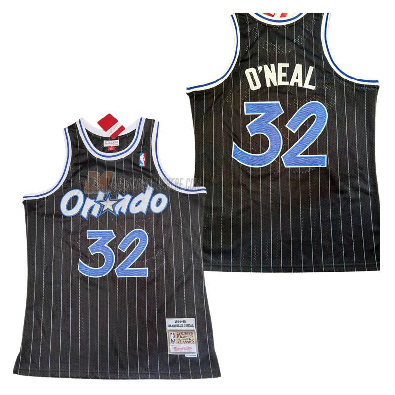 maillot shaquille o'neal orlando magic de 32 homme noir retro