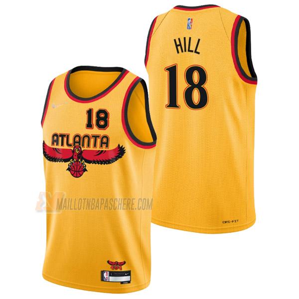 maillot solomon hill atlanta hawks de 18 homme jaune city edition 2022