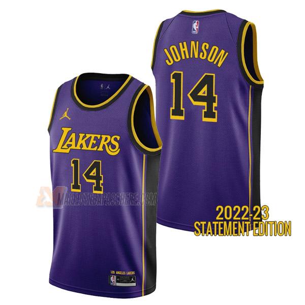 maillot stanley johnson los angeles lakers de 14 homme mauve statement edition 2023