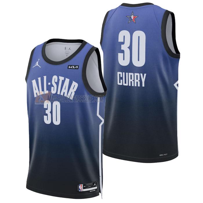 maillot stephen curry nba all-star de 30 homme bleu 2023