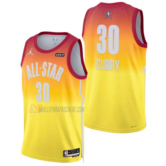 maillot stephen curry nba all-star de 30 homme orange 2023