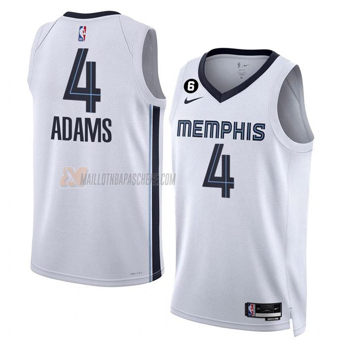 maillot steven adams memphis grizzlies de 4 homme blanc association edition 2023