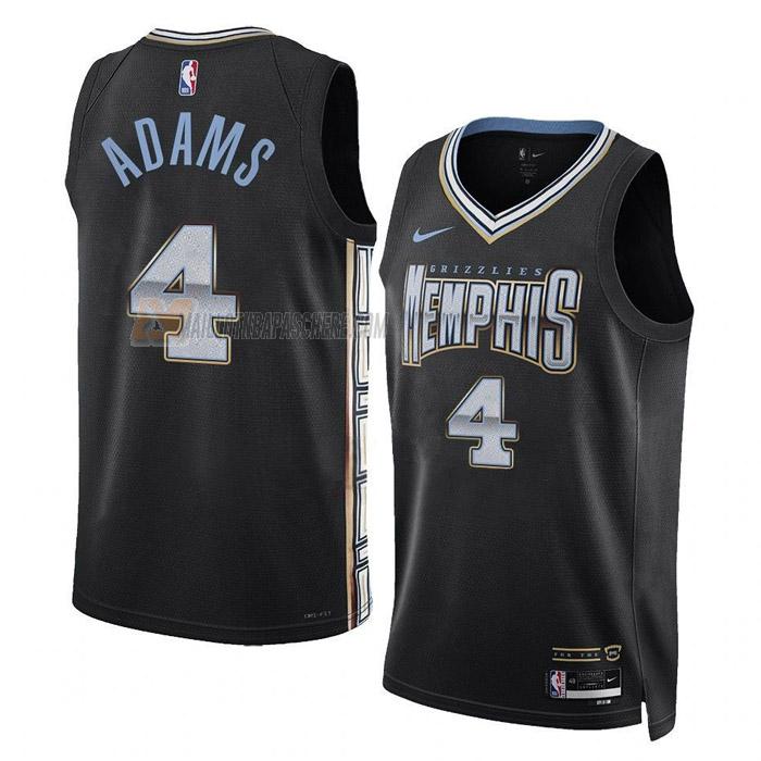 maillot steven adams memphis grizzlies de 4 homme noir city edition 2023