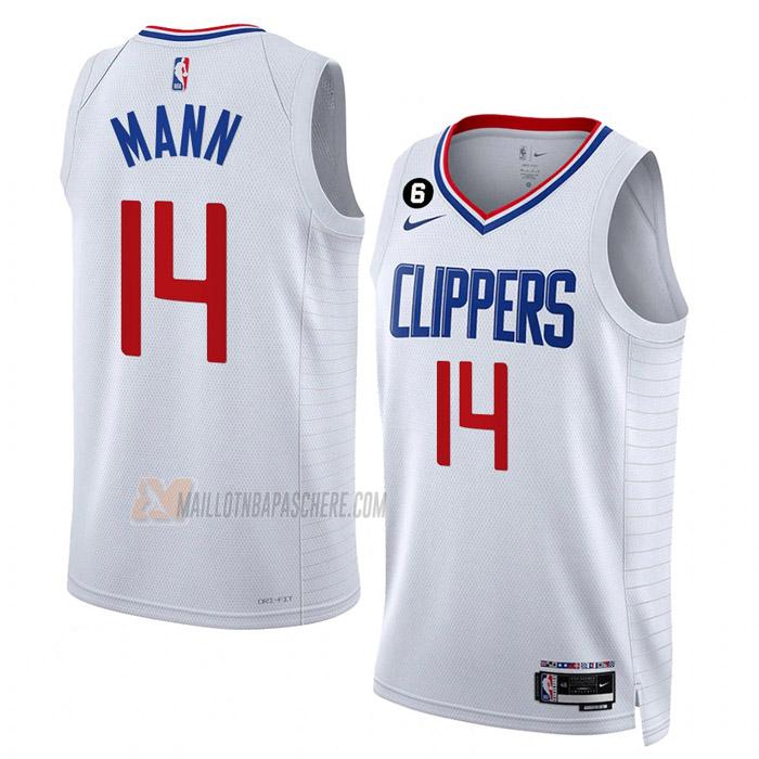 maillot terance mann los angeles clippers de 14 homme blanc association edition 2023