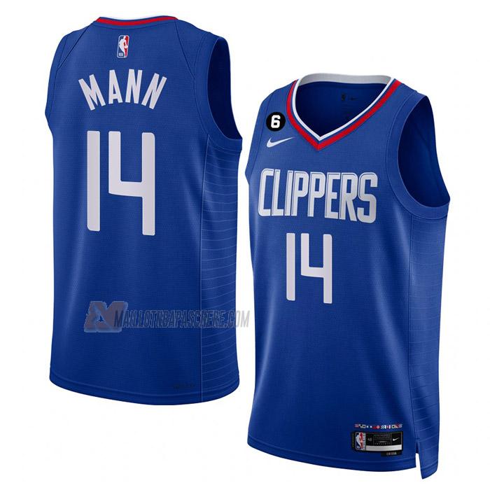 maillot terance mann los angeles clippers de 14 homme bleu icon edition 2023