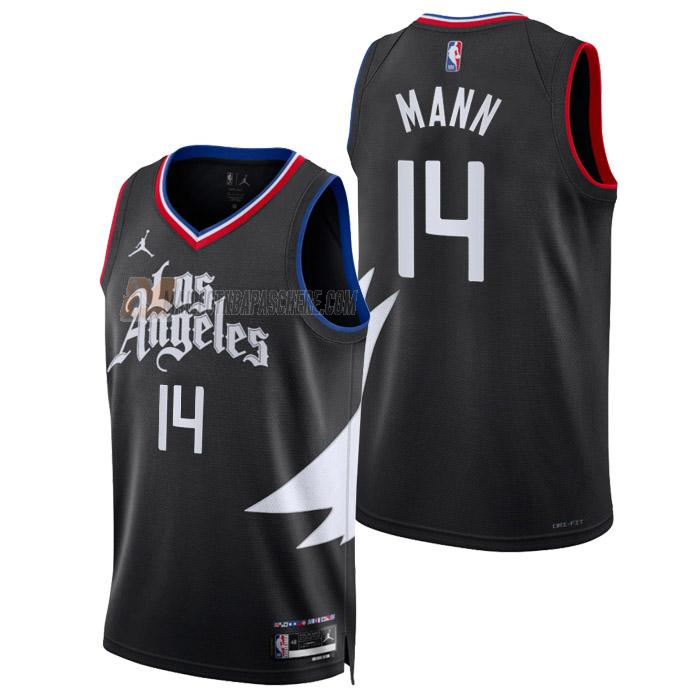 maillot terance mann los angeles clippers de 14 homme noir statement edition 2023