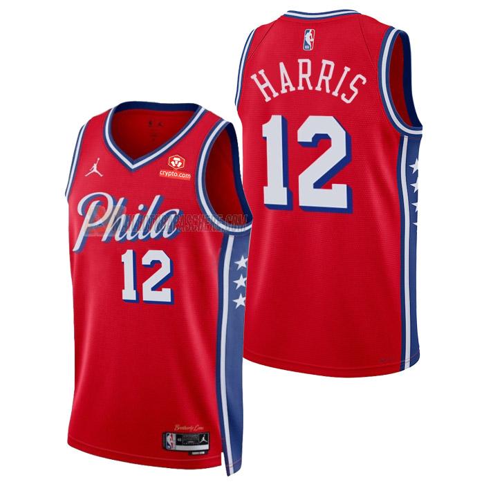 maillot tobias harris philadelphia 76ers de 12 homme rouge statement edition 2023