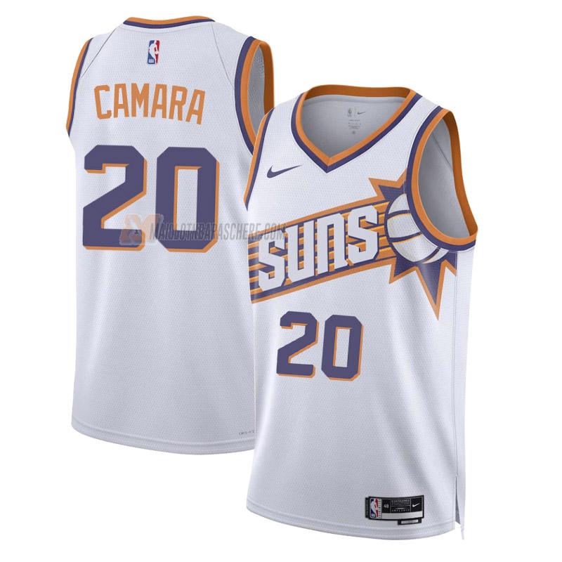 maillot toumani camara phoenix suns de 20 homme blanc association edition 2023-24