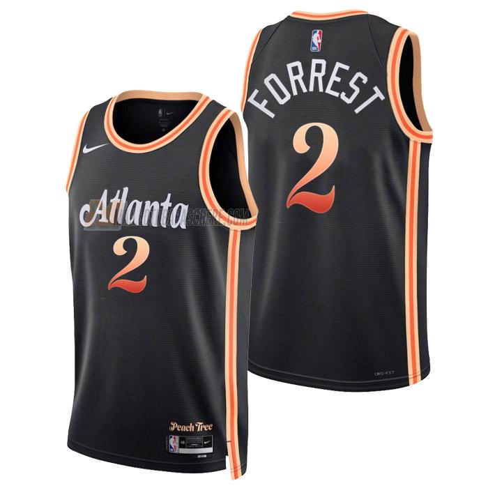 maillot trent forrest atlanta hawks de 2 homme noir city edition 2023