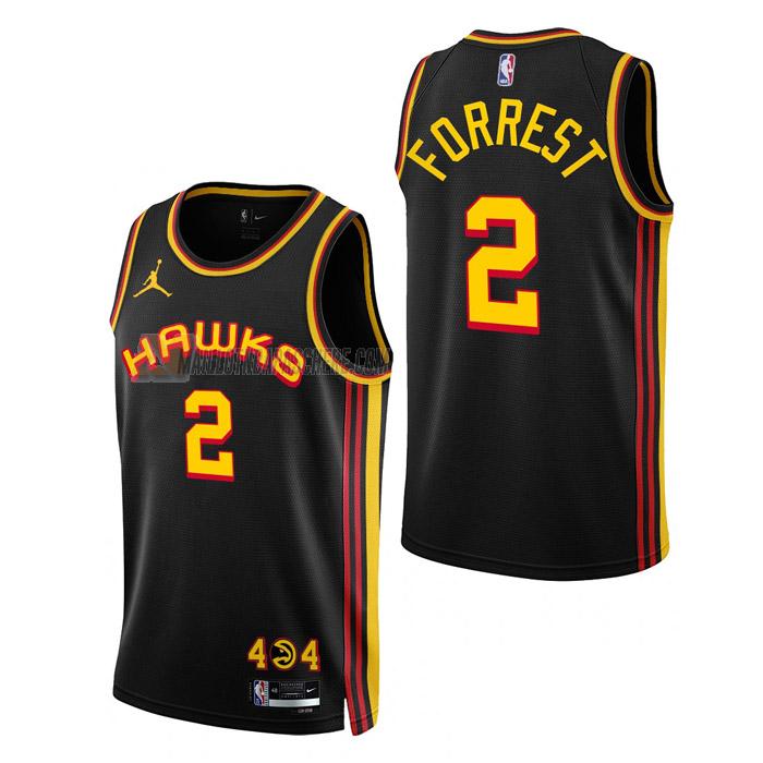 maillot trent forrest atlanta hawks de 2 homme noir statement edition 2023