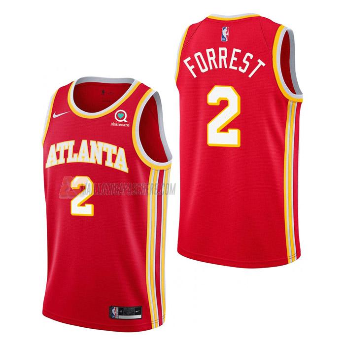 maillot trent forrest atlanta hawks de 2 homme rouge icon edition 2023