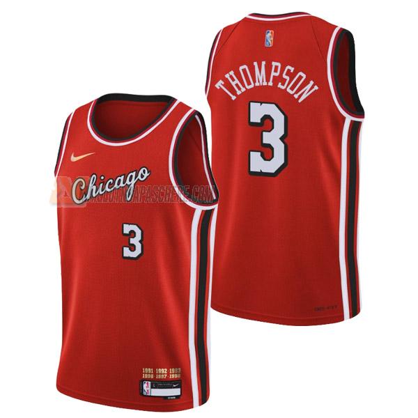 maillot tristan thompson chicago bulls de 3 homme rouge city edition 2022