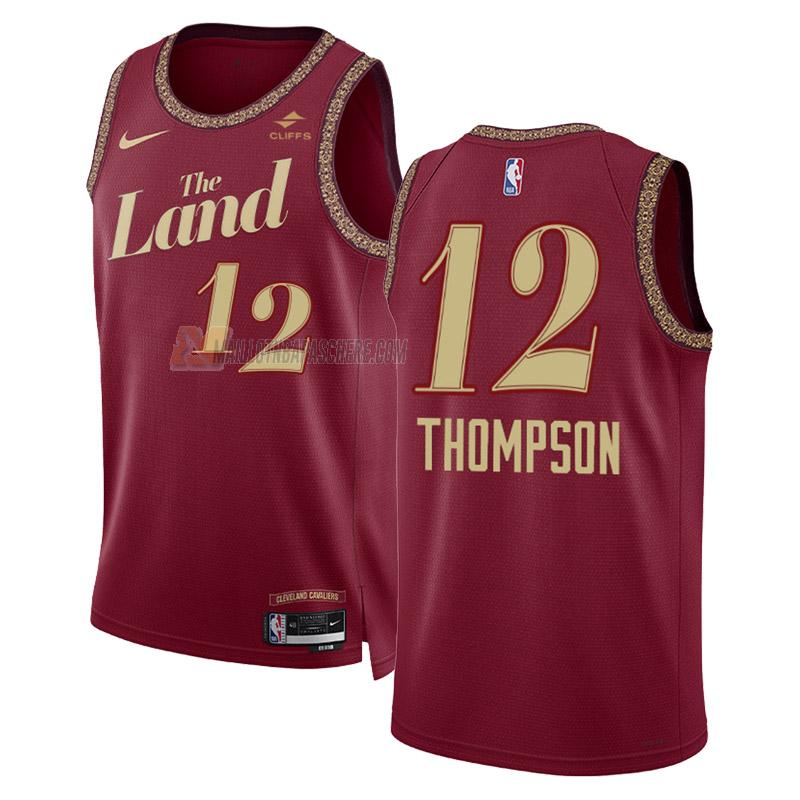 maillot tristan thompson cleveland cavaliers de 12 homme noir city edition 2023-24