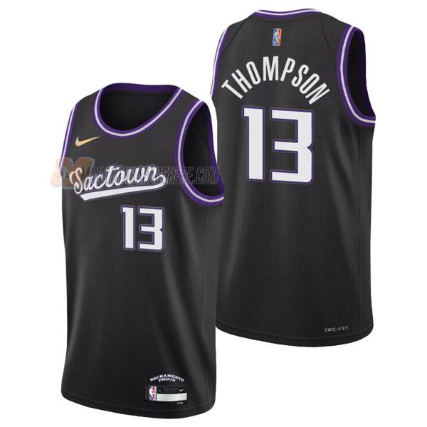 maillot tristan thompson sacramento kings de 13 homme noir city edition 2022