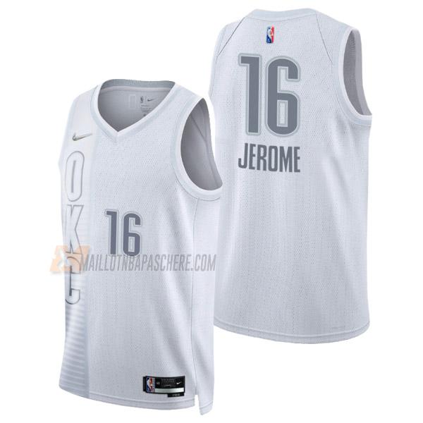 maillot ty jerome oklahoma city thunder de 16 homme blanc city edition 2022