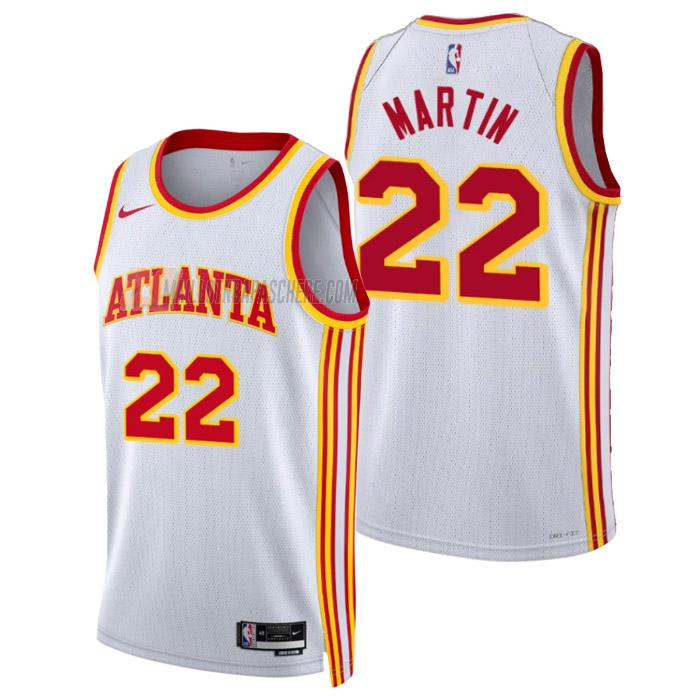 maillot tyrese martin atlanta hawks de 22 homme blanc association edition 2023