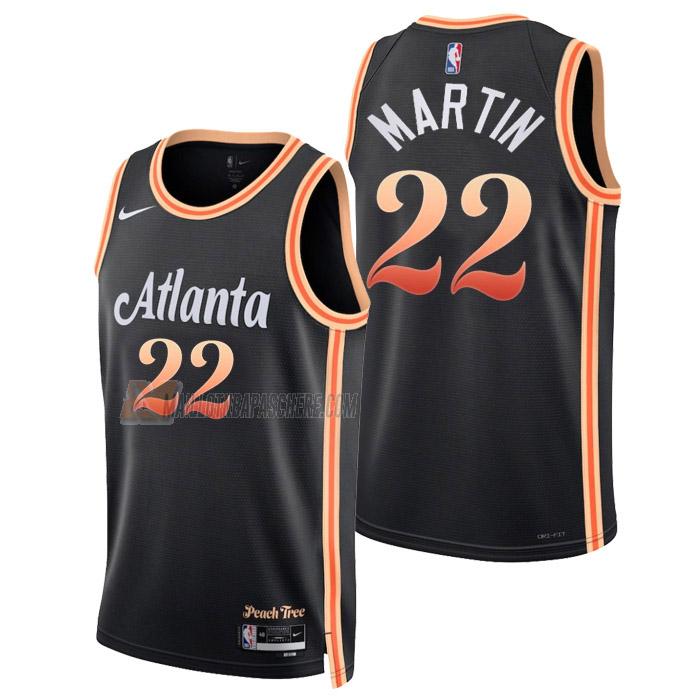 maillot tyrese martin atlanta hawks de 22 homme noir city edition 2023