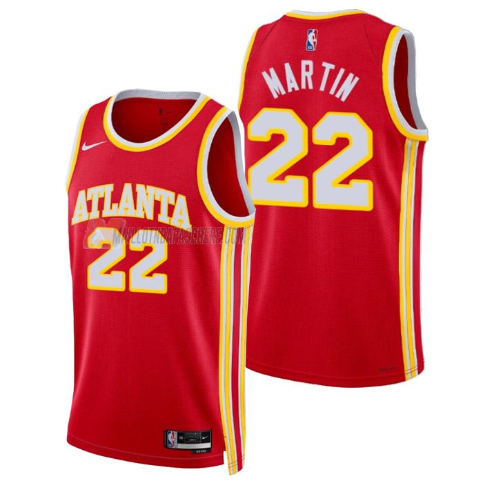 maillot tyrese martin atlanta hawks de 22 homme rouge icon edition 2023