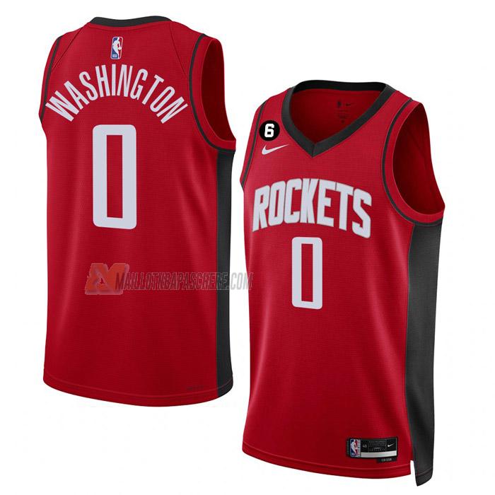 maillot tyty washington houston rockets de 0 homme rouge icon edition 2023