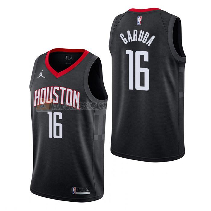 maillot usman garuba houston rockets de 16 homme noir statement edition 2023