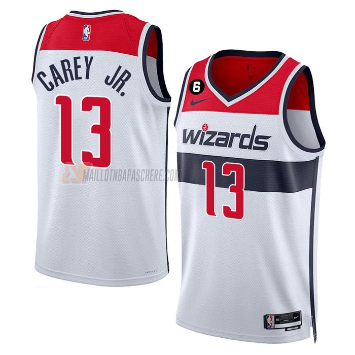 maillot vernon carey jr washington wizards de 13 homme blanc association edition 2023