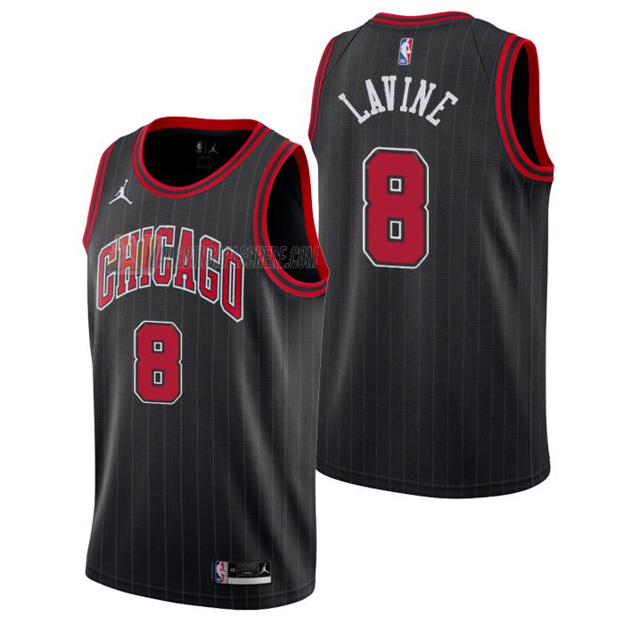 maillot zach lavine chicago bulls de 8 homme noir statement edition 2023